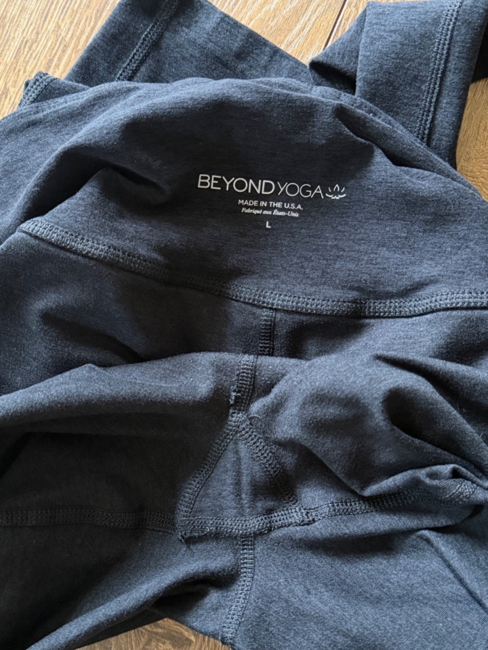 Beyond Yoga Spacedye Out Of Pocket High Waisted Leggings Darkest Night Large - Picture 10 of 16